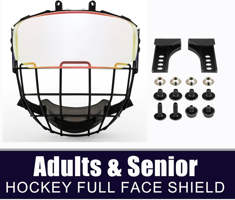 GY Hockey Helmet Cage & Face Shield Protector Combo - Image 5